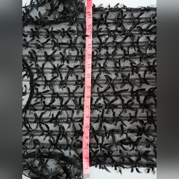 Zara Black Bow Sheer Top - EXCELLENT condition. - Picture 8 of 10